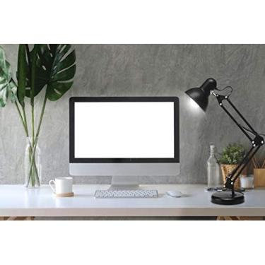 Imagem de Luminaria Articulada Escritorio regulavel Leitura Base Mesa metal Articulavel Preto