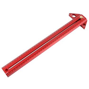 Imagem de Régua Em T para Trabalhar Madeira, Régua de ângulo Fácil de Instalar para Medição Resistente à Corrosão Em Madeira Resistente à Ferrugem para Carpinteiro (40cm)