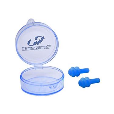 Imagem de Protetor De Ouvido Silicone - 2 Peças Hammerhead Unissex Azul ÚNICO