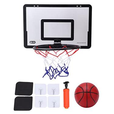 Imagem de Mini cesta de basquete para ambientes internos, conjunto de cesta de basquete,cesta de basquete profissional over the door com acessórios completos, e aniversário