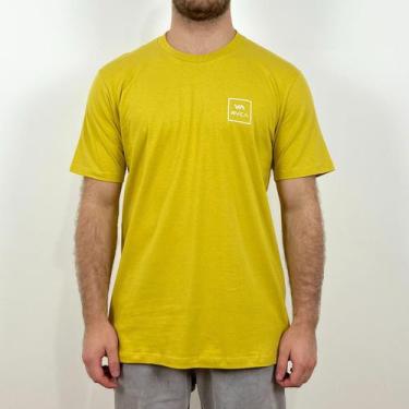 Imagem de Camiseta Rvca All The Way Amarela - Masculina
