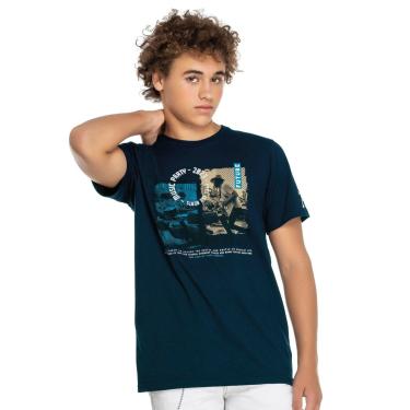 Imagem de Infantil - Camiseta Juvenil Menino Beats Music Party Elian Azul Marinho  menino