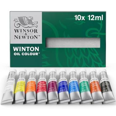 Imagem de Winsor & Newton Winton Conjunto de iniciação a óleo 10 x 12 ml, multicolorido, 10 cores tubos de 12 ml, 120