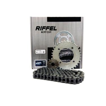 Imagem de Kit Relação Transmissão Honda Biz 125 Riffel Com Retentor
