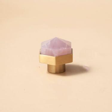 Imagem de Maçaneta de gaveta em forma de cristal rosa, puxador de gaveta e refrigerador de vinho, maçaneta de móveis, c, 3361, rosa