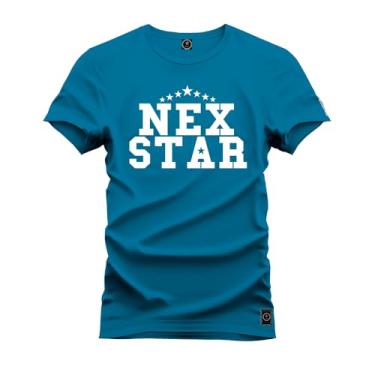 Imagem de Camiseta T-Shirt Confortável Estampada Nex Star Azul G