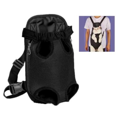 Imagem de Mochila Canguru Cachorro Cao Gato Pet Animal de Estimaçao Pequeno Porte Bolsa Transporte Confortavel Passeio Caminhada Ar Livre Lazer Seguro Macio