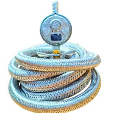 Imagem de ALIANÇA, Regulador 505 click registro aliança Mangueira malha 4 metro