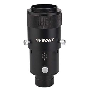 Imagem de SVBONY kit adaptador de câmera para telescópio Foco principal extensível e ocular de projeção variável Conecte fotografia de telescópio refletor de 1,25 polegadas