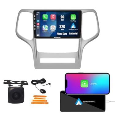 Imagem de Kunfine CarPlay Android Navegação Automática Rádio GPS Estéreo Câmera Reversa Tela IPS Tela Sensível ao Toque Tablet Pad Media Player para Jeep Grand Cherokee 2008-2013, se Aplicável Quad Core 2G +