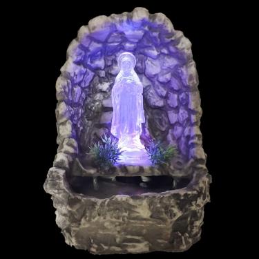 Imagem de Fonte de água Stº Terezinha gruta decorativa com imagem Bivolt 