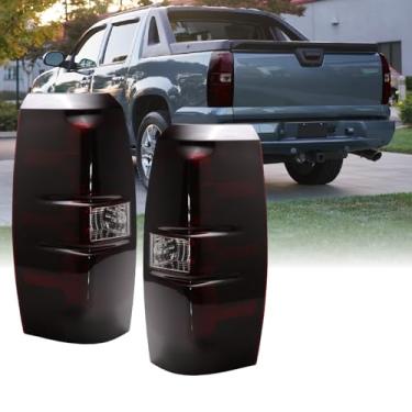 Imagem de Lanterna traseira USR 07-13 Avalanche – Conjunto de lâmpadas traseiras de substituição (esquerda + direita) compatível com Chevy Avalanche Chevrolet 2007-2013 todos os modelos/acabamentos (lente