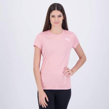 Imagem de Camiseta Puma Active Logo Feminina Rosa