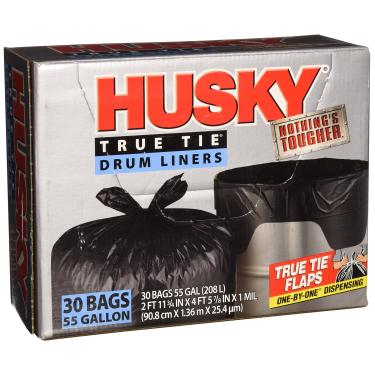 Imagem de Husky HKK55030B True Tie 55 galões, 30 unidades