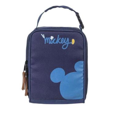 Imagem de Necessaire Infantil Térmica Decorada Mickey Azul Babygo