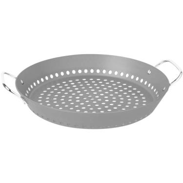 Imagem de Grelha Tramontina Churrasco 30cm Alumínio Revestimento Anodizado Grafite Legumes