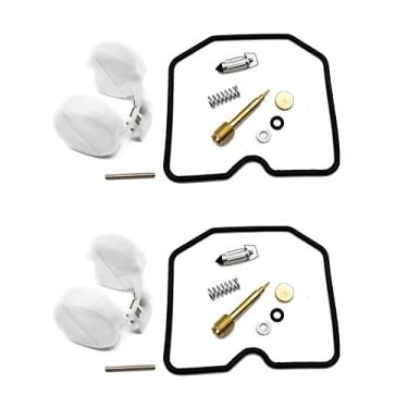 Imagem de Kit de reparo de carburador junta de agulha flutuante e boia de óleo para Kawasaki Eliminator 250 EL250 ZL600 ZL900 EL ZL 250 600 900 A B (2 conjuntos)