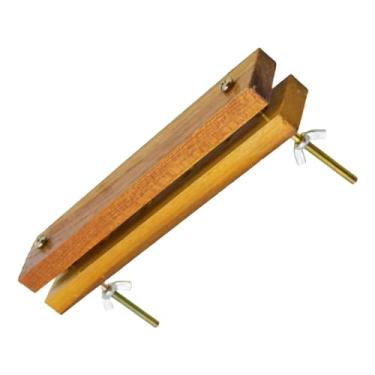 Imagem de UGPLM Imprensa de encadernação imprensa de papel plana suprimentos máquina de ligação de madeira imprensa de encadernação para desktop cartões cartão