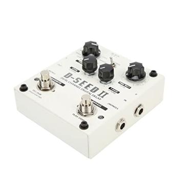 Imagem de Pedais de Atraso para Guitarra Elétrica, Pedal de Efeitos de Guitarra 2 Canais 8 Modos Digital Delay Stereo Looper Pedal de Atraso de Guitarra Efeito Multipedal para Guitarra