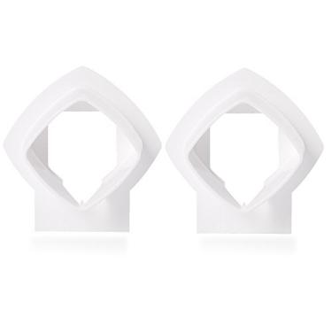 Imagem de Suporte de Suporte de Parede Para de Malha Wi-Fi de Casa Inteira Linksys Velop Tri-Band, Pacote Com 2 Brancos