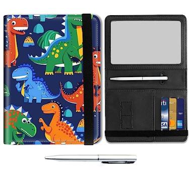 Imagem de Combo porta-passaporte e cartão de vacina, carteira de viagem de couro, porta-passaporte, capa com compartimento para cartão de vacinação CDC, protetor organizador de documentos de viagem para homens