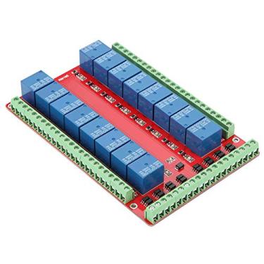 Imagem de Placa de Interface do Módulo de relé Akozon 24V DC 16 Canais Com Gatilho de Alto/baixo Nível para Anti-interferência Superior e Desempenho Estável (#02)