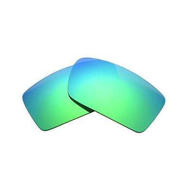 Imagem de NicelyFit Lentes de reposição polarizadas para óculos de sol Oakley Gascan (verde espelhado)