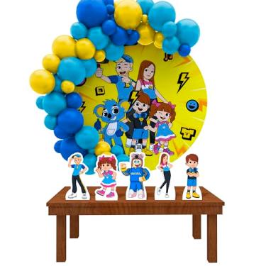 Imagem de Kit Decoração Painel Redondo Festa de Aniversário Infantil Brancoala