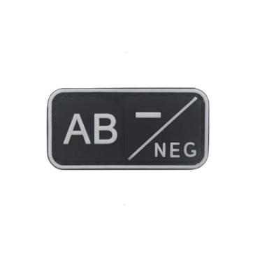 Imagem de Ysmzzmsy 1 Patch de moral de PVC tipo sanguíneo – Patch de moral divertido, tático, militar, muito adequado para seu equipamento militar tático, mochila, chapéu, colete (5 x 2,5 cm (tipo de sangue AB-