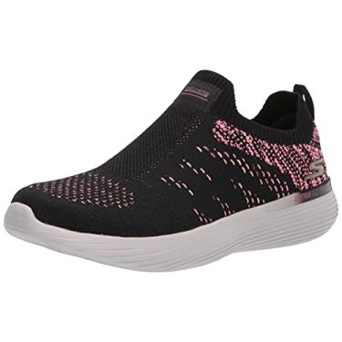 Imagem de Skechers Tênis feminino Go Run 400 V2-High Road, Preto/Coral, 6.5