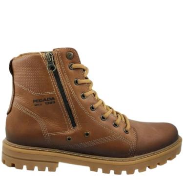 Imagem de Coturno Masculino Casual em Couro Zíper Lateral Pegada Jungle 181506