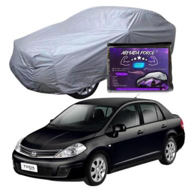 Imagem de Capa De Cobrir Carro Tiida Sedan Sem Forro Impermeável Armada Force - 