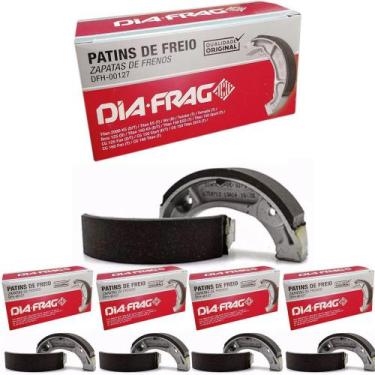 Imagem de Patins Freio 5 Unidades Titan 125 Titan 150 Titan 160 Fan 125 150 160 