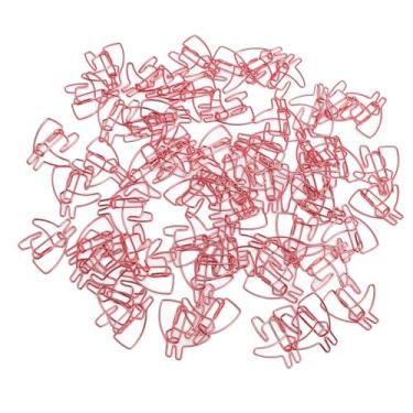 Imagem de Clipe de Papel Bonito, Clipes de Marcação de Metal Firme Segurando Caixa Transparente 60 Peças para Cartão de Convite de Carta