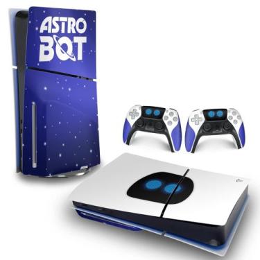 Imagem de Adesivo Compatível PS5 Slim Playstation Skin Horizontal - Astro Bot - 