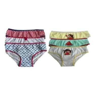 Imagem de 12 Calcinha Infantil Menina Vários Modelos Estampas Conforto - Folly, 