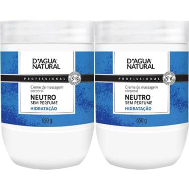Imagem de 2 Creme Massagem Corporal Neutro  650G Dagua natural - D'Água Natural