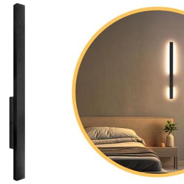 Imagem de Luminária De Parede Perfil Preto Luz Indireta Led 10w 3000k - Iluminar