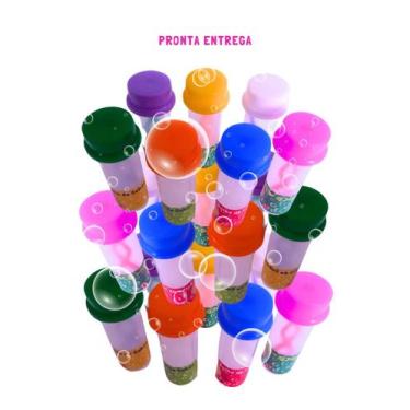 Imagem de 15 Tubo Tubete Para Bolha de Sabão Brinquedo Infantil Para Kit Festa L