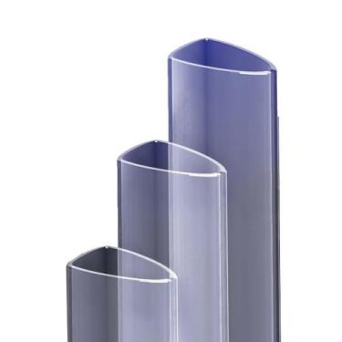 Imagem de Canaleta Para Encadernação Transparente C/ 50 Unidades - Marketmil