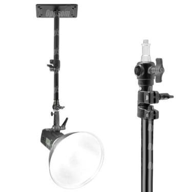Imagem de Suporte Apoio De Teto Parede Para Luz Softbox Flash Estúdio Greika 5kg