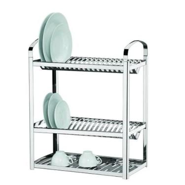 Imagem de Escorredor de aço inox 40 pratos - DINOX