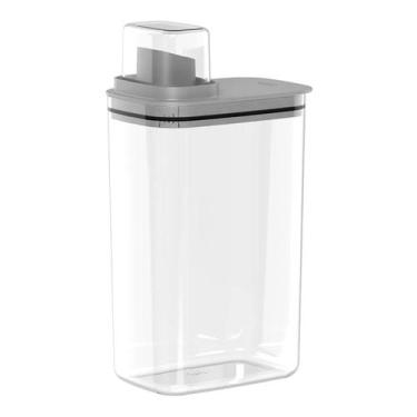 Imagem de Dispenser Multiuso Sabão em Pó Dosador 2,3L Flow Limpeza - Ou, Chumbo