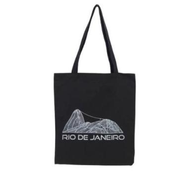 Imagem de Bolsa Ecobag  100% algodão Black Estampa PÃO DE AÇÚCAR - CARIOCA MAIS