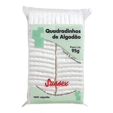 Imagem de Sussex Quadradinhos de Algodão Hidrófilo - 95g, 1 Pacote