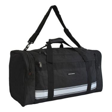 Imagem de Mala Grande Masculina Bolsa Espaçosa De Mao E Ombro Cor Preto 0923 - D