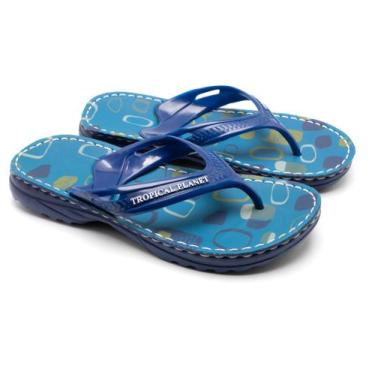 Imagem de Chinelo Alcalay Tropical Planet Estilo Casual Solado Macio Anatômico, 