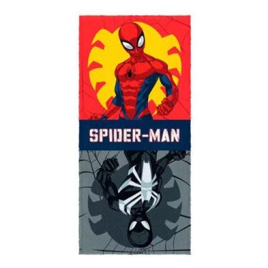 Imagem de Toalha Felpuda Banho Estampada Spider Man 60x120cm Estampa 3 - Lepper