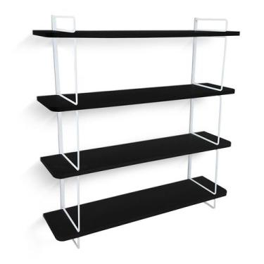 Imagem de Estante Decorativa Gênova Para Livros Com 4 Prateleiras - Genus Móveis