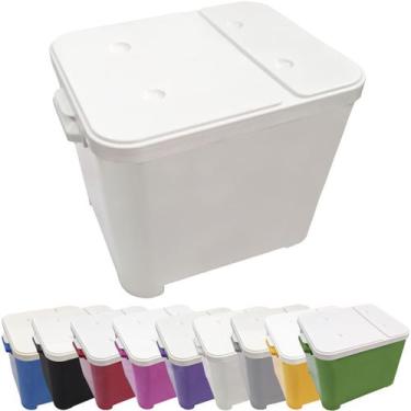 Imagem de Container Porta Ração Canister Plástico com Tampa Protege Conserva Fur